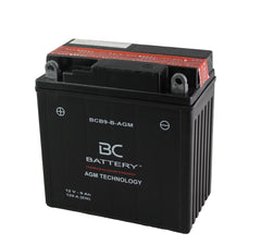 BCB9-B-AGM| Batteria Moto al AGM, YB9-B, 12V, 9Ah, CCA:120Amp,135x75x138mm - BC Battery Italian Official Website