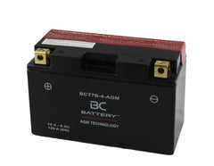 BCT7B-4-AGM | AGM-Motorradbatterie, YT7B-BS, 12 V, 6 Ah, CCA: 120 Ampere, 150 x 65 x 93 mm