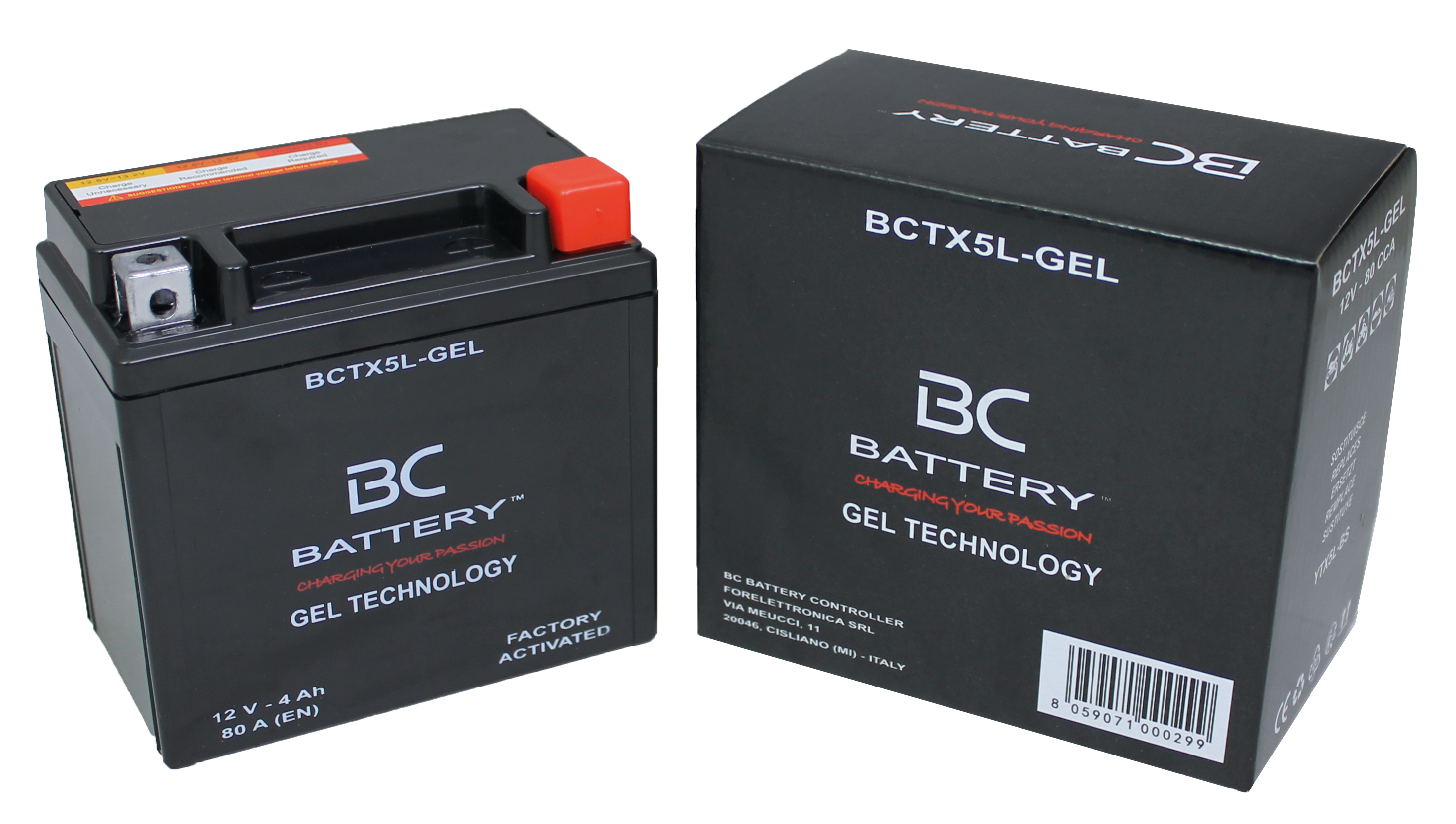 BCTX5L-GEL| Batterie de moto GEL, 12V