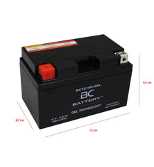 BCTZ10S-GEL| Batteria Moto al GEL,YTZ10S, 12V, 8,6 Ah, CCA:190Amp,150x87x93mm - BC Battery Italian Official Website