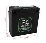 BC Lithium Batteries BC51913-FP-I Batteria Moto al Litio LiFePO4, 1,6 kg, 12V, HJ51913-FP / 51814 / 51913 / 52015 / HG-18-12 - BC Battery Italian Official Website