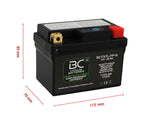 BC Lithium Batteries BCTX7L-FP Batteria Moto al Litio LiFePO4, 0,6 kg, 12V, HJTZ7S-FP / YTX7L-BS / YTZ7S / YTZ8V - BC Battery Italian Official Website