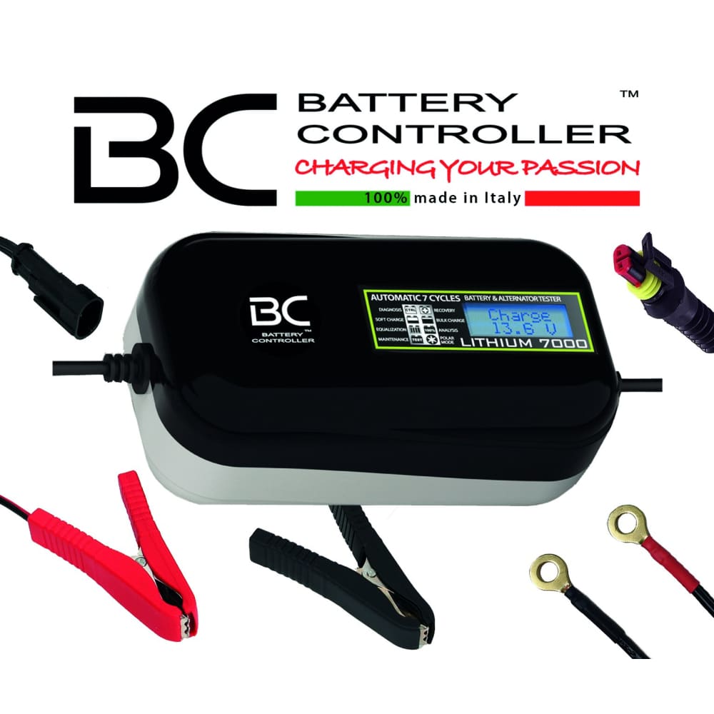 BC LITHIUM 7000 7A Caricabatteria e Mantenitore Digitale/LCD, Tester di Batteria - BC Battery Italian Official Website