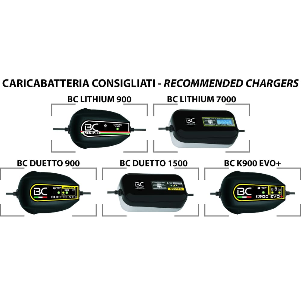 BC Lithium Batteries BCTX20H-FP-SQ Batteria Moto Litio LiFePO4, 1,4 kg, 12V - BC Battery Italian Official Website