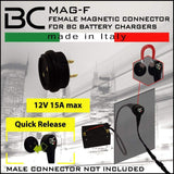 Connettore Magnetico a bordo veicolo per Caricabatteria BC MAG-F - BC Battery Italian Official Website